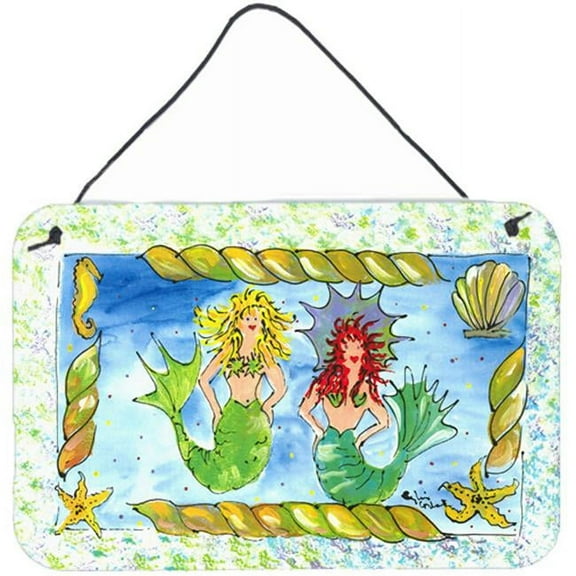 Mermaid Indoor Aluminium Metal Wall Or Door Hanging Prints