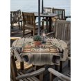 thumbnail image 2 of Outdoor Tablecloth with Umbrella Hole for Patio/Picnic/Party/Camping, Farmhouse Flower Waterproof Table Cloth Round Cover Washable, Spring Vintage Truck Black Plaid Wood Grain (Dia 60"), 2 of 8