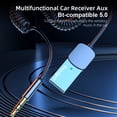 thumbnail image 1 of Kuymtek ESSAGER EB01 Receptor inalámbrico compatible con Bluetooth para automóvil Receptor auxiliar con conector de 3,5 mm, 1 of 8
