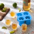 thumbnail image 2 of BNNG Silicone Shot Glass Ice Molds/Trays for Freezer with 4 Cavities, Reusable Whiskey Glass Ice Cubes,DIY Cupcake Decor Candy Fondant Ice Cream Desserts Crystal Soap Mould, Holds 1oz Each, 2 of 5