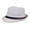 White, variant on Mightlink Men Fedora Wide Brim Mesh Spring Summer Pure Color Low-profile Sunshade Hat for Outdoor