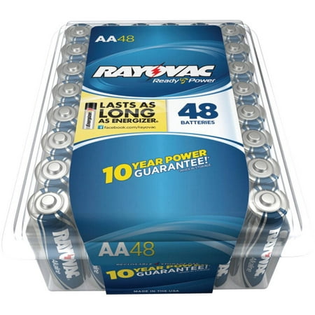 Rayovac High Energy Alkaline, AA Batteries, 48 Count