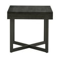 thumbnail image 3 of Weston Home Nadian Wood and Metal End Table with Drawer in Brown and Black, 3 of 8