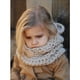 thumbnail image 2 of Gorro de punto europeo y americano, protección para los oídos de lana de oso de dibujos animados, capa para exteriores, gorro con protección para el cuello para niños (beige), 2 of 5