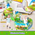thumbnail image 3 of Tienda de campaña PigPigPen Dinosaur con piscina de bolas y túnel de rastreo para niños, 3 of 7