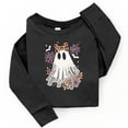 thumbnail image 4 of Coquette Ghost Roses - Toddler Long Sleeve Graphic Tee and Youth Long Sleeve Graphic T-Shirt, 4 of 8
