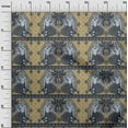 thumbnail image 2 of oneOone Cotton Poplin Dark Mustard Fabric Geometric|Women & Floral Block Sewing Material Print Fabric By The Yard 56 Inch Wide, 2 of 4