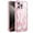 Rosegold, variant on Allytechgroup Magnetic Case for iPhone 15 Plus, Slim Glitter Diamond Rhinestones Heat Dissipation Support Wireless Charging Shockproof Protective Back Cover for iPhone 15 Plus, Silver