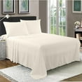 thumbnail image 1 of Queen Size Pillowcase, Hotel Luxury Pillowcase, Extra Soft, Easy Fit, Breathable and Cooling Sheets, Wrinkle Free - Ivory, 1 of 4