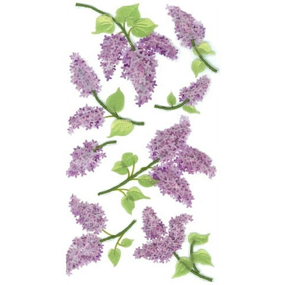 Jolee's Le Grande Dimensional Stickers-Lovely Lilacs