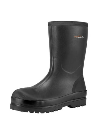 Enguard Men's Size 14 Black PVC Plain Toe Waterproof Rain Boots EGPT-14 -  The Home Depot