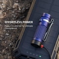 thumbnail image 2 of 4 Rechargeable EDC Flashlight, Bright LED Flashlight 1300 Lumens with Charging Cable, IPX8 Waterproof, 6 Adjustable Modes Handheld Light for Home, Camping, and Emergencies, 2 of 6