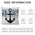 thumbnail image 5 of HENGT  Set of  Sea Theme Pillow Covers Nautical &amp; Ocean Style Anchor Rectangular/Waist Cushion Covers Beach Seas The Day Summer Decorative Lumbar Pillowcase, 5 of 5