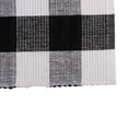 thumbnail image 2 of Contemporary Home Living Textured Buffalo Check Cotton Placemats - 19" - White and Black - Set of 6, 2 of 8