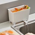 thumbnail image 1 of Drenaje de agua de cocina Bote de basura Dise?o de drenaje automático Fregadero doméstico Filtro de residuos de comida Cesta de basura portátil Pp Almacenamiento Jiujiuso ShuxiuWang 8390614239418, 1 of 1