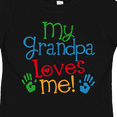 thumbnail image 4 of Inktastic Grandpa Loves Me Boys or Girls Toddler T-Shirt, 4 of 5