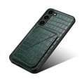thumbnail image 5 of Allytech Slim Case Compatible with Samsung Galaxy S24 Plus, Crocodile Print PU Leather Magnetic Hidden Card Holder Kickstand Shockproof Full Body Protective Wallet Case for Women Men, Green, 5 of 7