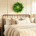 thumbnail image 5 of Aonewoe 16" Artificial Eucalyptus Leaves Wreath Green Wreath for Front Door, Wall, Window, Party, Wedding, Home Farmhouse Decoration, 5 of 14