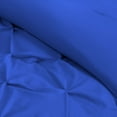 thumbnail image 6 of 5 Piece New Half Pinch Pleated Pattern Comforter Set, 800 TC, 100% Egyptian Cotton, Oversized Super King Size Royal Blue Solid, 6 of 6