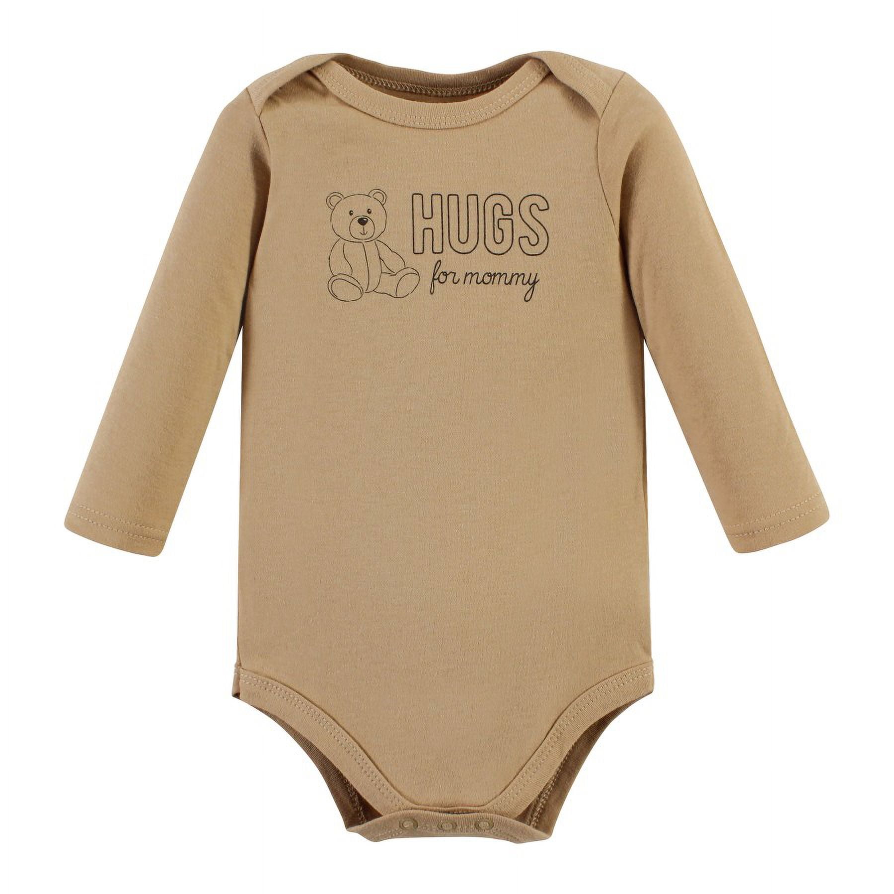 Hudson Baby Cotton Long-Sleeve Bodysuits, 5-Pack, Newborn- 24 Months