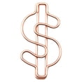 thumbnail image 1 of Shiogb Paper Clips, Metal Bookmark, Decorative Paper Clips, Desk Notebook Organizer, Rose Gold, 1 of 5