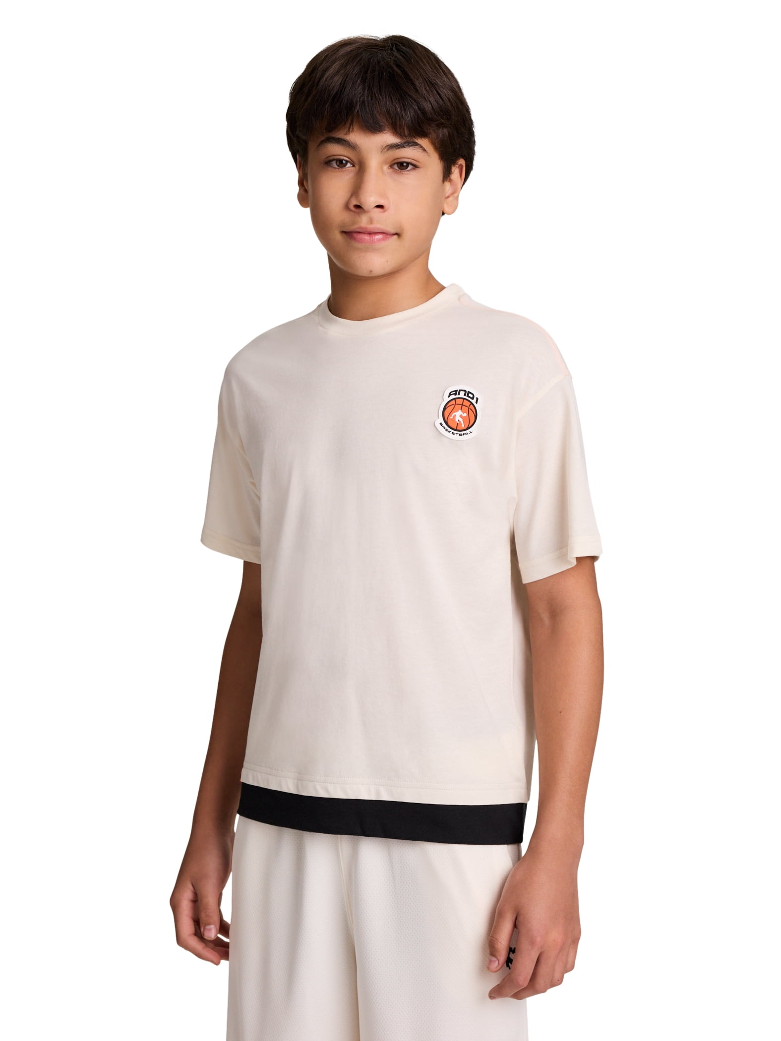 AND1 Boy's Double Play Short Sleeve T-Shirt, Sizes 4-18