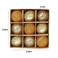 thumbnail image 3 of Hvmvliv Christmas Balls Ornaments (9pcs) Christmas Hanging Balls Ornament Set Shatterproof Balls For Christmas Tree Decoration For Holiday And Party Decoration Gold, 3 of 7