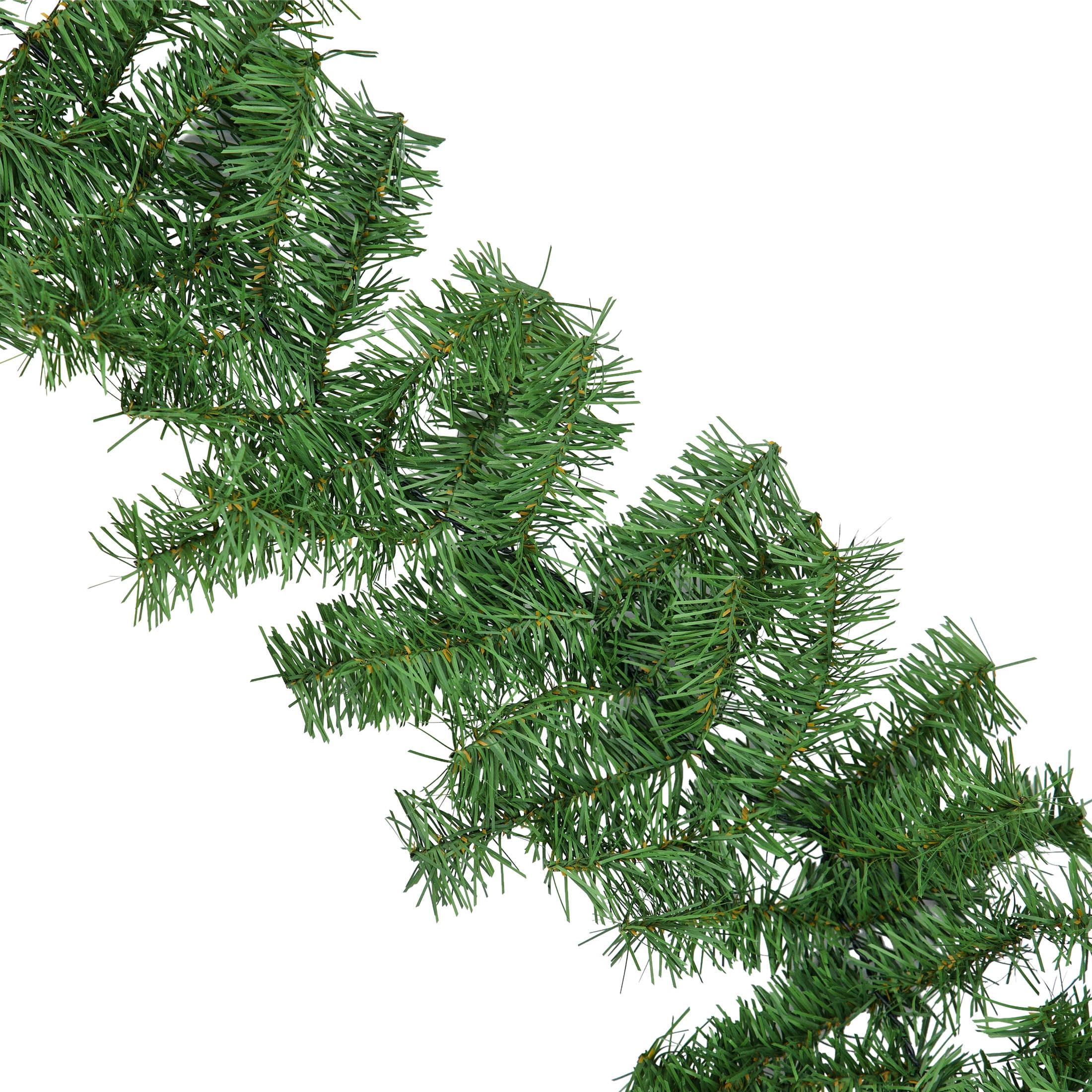 Evergreen Branch Unlit Artificial Christmas Garland, Green, 9', by Holiday Time