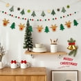 thumbnail image 4 of RKSTN Textile Pull Flags Christmas Decorations Christmas Decorations Flags Flowers Hanging Ornaments Scene Layout Lights Window Surrounding Feeling Hanging Flags Christmas Tree Small Pendants, 4 of 6