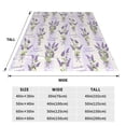 thumbnail image 3 of Pofeuu Lavender Flowers Print Ultra-Soft Micro Fleece Blanket,for Bed Or Sofa,All Season Throw Blankets Flannel Blanket-80"x60", 3 of 7