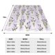 thumbnail image 3 of Balery Lavender Flowers Manta de Felpa Suave y Acogedora – Cobija de Franela Aterciopelada para Cama, Lavable y Cálida para Sofá, Mascotas, Transpirable-50"x40", 3 of 7