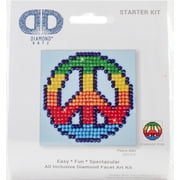 Diamond Dotz Square Diamond Art Kit 3"X3"-Peace Man