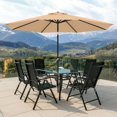 thumbnail image 2 of Patio Umbrella for Outdoor Market Table -8 Ribs (11ft,Khaki), 2 of 11