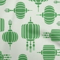 thumbnail image 1 of oneOone Cotton Cambric Green Fabric Asian Japanese Floral Lamp Fabric For Sewing Printed Craft Fabric By The Yard 56 Inch Wide, 1 of 4