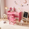 thumbnail image 3 of Bingirl Vanity with Lights 2 in 1 Princess Makeup Vanity Desk, 3 of 9