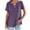 Purple, variant on Sherrylily Women V Neck T Shirts Casual Summer Tops Tees Loose Fit Tunics
