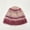 Spliced Fisherman Hat - Strawberry, variant on A Niche Designer Retro Color Block Handmade Woolen Hat For Autumn And Winter Warmth, Ear Protection, And Facial Display. Small Knitted Fisherman Hat