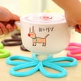 thumbnail image 3 of Plum Blossom Anti-slip Heat Insulation Placemat Dining Table Pot Pan Bowl Mat, 3 of 8
