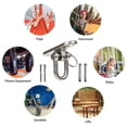 thumbnail image 4 of 1 Set Ceiling Hook Strong Load-Bearing High Strength Rotatable Not Easily Deformed Simple Installation Rustproof Hammock Chair Sandbag Swing Hook Kit Home Supplies, 4 of 7