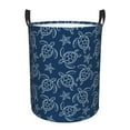 thumbnail image 6 of Lsque Sea Turtle pattern Laundry Hamper Basket, Tall Woven Rope Hamper Basket for Clothes, Lightweight Storage Basket, Collapsible Waterproof-Medium, 6 of 8