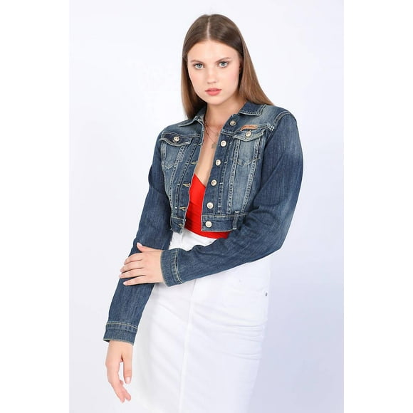 Jean Bolero Bleu Blanc pour Femme