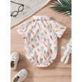 thumbnail image 6 of Newborn Baby Boy Easter Dress Shirt Bodysuit Gentlemen Short Sleeve Button Down Bunny Rompers One Piece Outfits Summer Clothes, 6 of 7