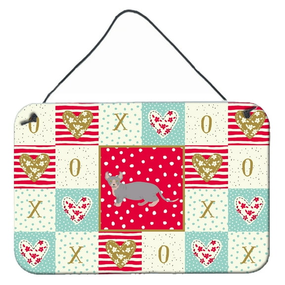 Carolines Treasures CK5607DS812 Dwelf 4 Cat Love Wall or Door Hanging Prints 8x12 multicolor