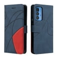 thumbnail image 4 of Compatible Motorola Edge 20 pro/Edge s pro Case, Leather Wallet Case Stand View Magnetic Clasp Book Flip Folio Phone Cover - Blue, 4 of 5