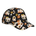 thumbnail image 3 of Daiia Cat Skulls And Flowers Baseball Cap Men Women Classic Adjustable For Running Workout And Outdoor Activitie All Season Dad Hat Gift, 3 of 9