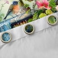 thumbnail image 4 of Manfei Retro Country Floral Blackout Curtains Set of 2 (52x84 Each),Cute Wild Birds Window Curtains,Green Pink White Curtains and Drapes For Adults,Microfiber Bedroom Decor, 4 of 6