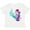 AA-White, variant on Inktastic Cute Mermaid, Little Mermaid, Purple Hair, Dolphin Girls Toddler T-Shirt