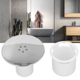 thumbnail image 1 of Shower Drain Cover Replacement, Chromate Shower Waste Trap Cover Prevent Sewage Easy Maintenance Simple Installation With White Dip Cup For Bathroom, 1 of 8