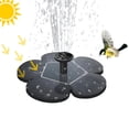 thumbnail image 1 of Bomba de fuente de baño para pájaros con energía solar, fuentes de agua al aire libre con forma de flor para piscina, jardín, acuario (negro), 1 of 5