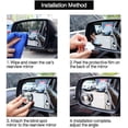 thumbnail image 1 of Wide Angle Rear View Mirror, 2 Pack HD Car Mirrors 360 Round Auto Mirrors, Adjustable Wide Angle Blind Spot Mirror for all cars, 1 of 5